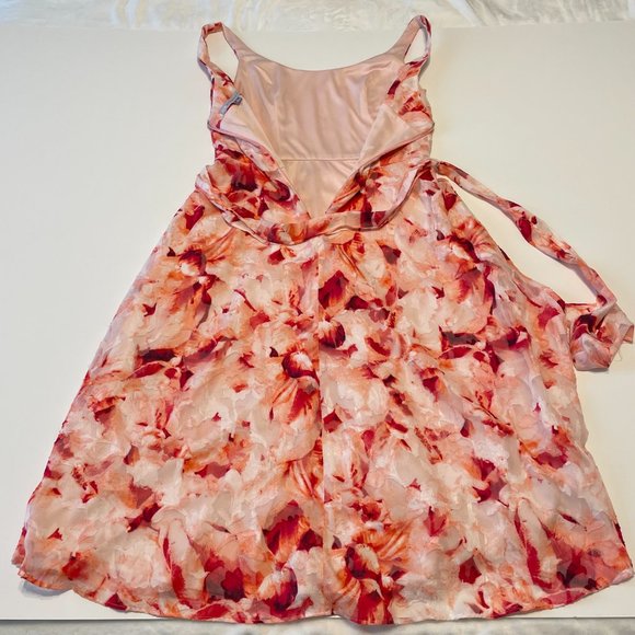 Dressbarn Luxe by Carmen Marc Valvo floral sleeveless aline dress Size 4 - Picture 6 of 16